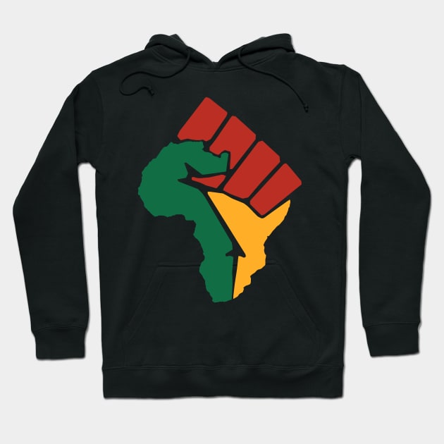 Black Power, Black Fist, Africa Fist, Black Lives Matter Hoodie by UrbanLifeApparel